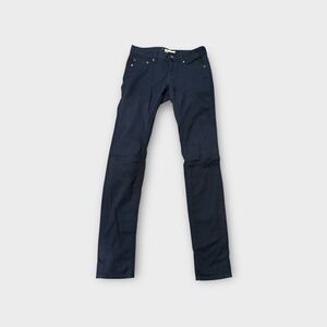 ROXY Pants‎ Teens Size 24 Blue Pocket Straight Skinny Stretch Xlnt Condition